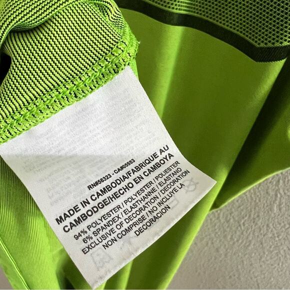 Nike Golf Modern Fit Green Button Neck Shirt Athletic Top XL - Picture 7 of 7